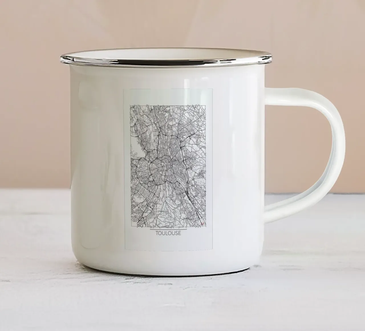 Toulouse Minimal tazza in smalto da Hubert Roguski