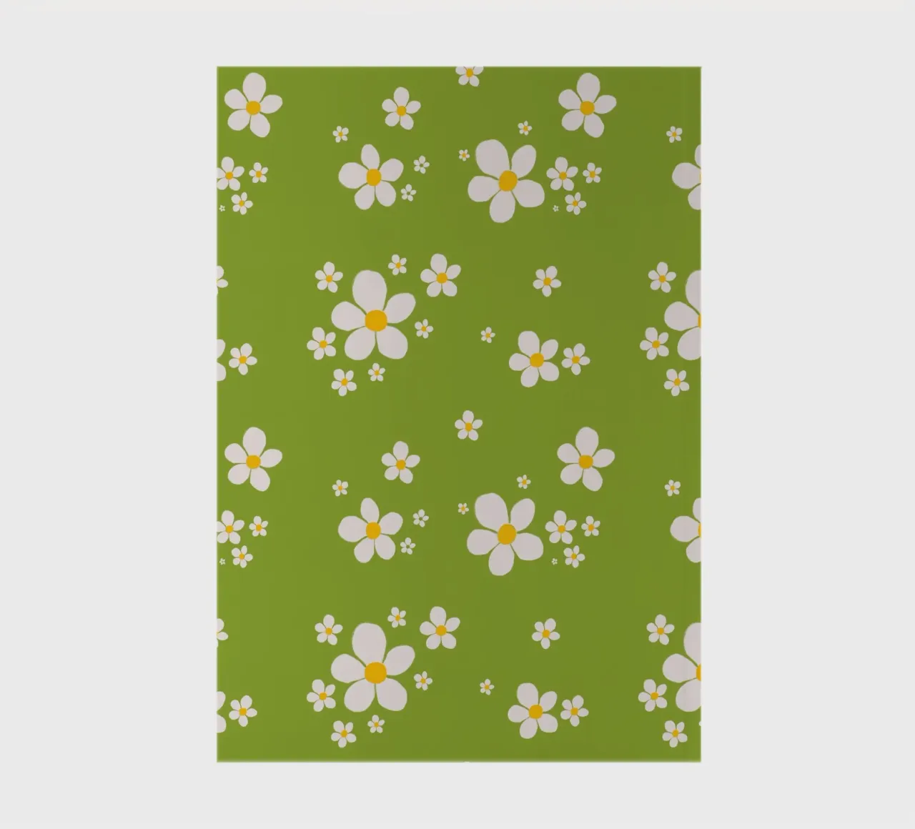 Motivo primaverile retrò a margherita diario da Studio Patruschka