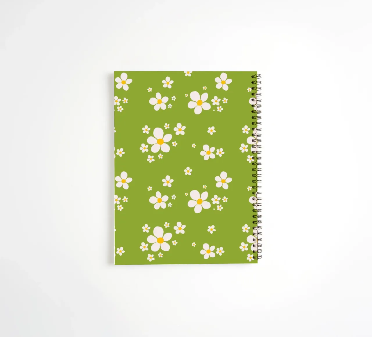 Daisy retro spring pattern spiral notebook by Studio Patruschka