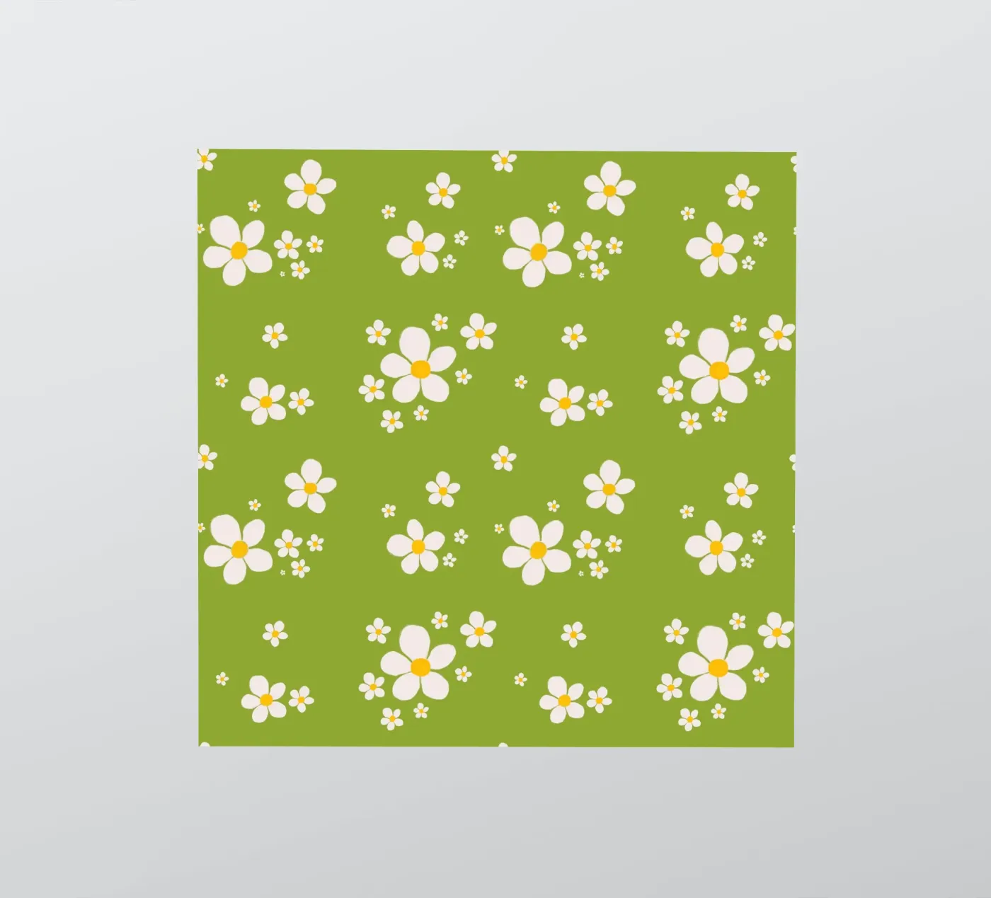 Daisy retro spring pattern sticker by Studio Patruschka