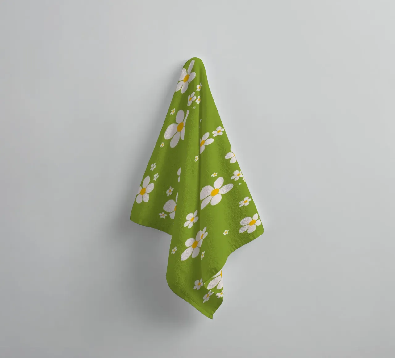 Daisy retro spring pattern towel by Studio Patruschka