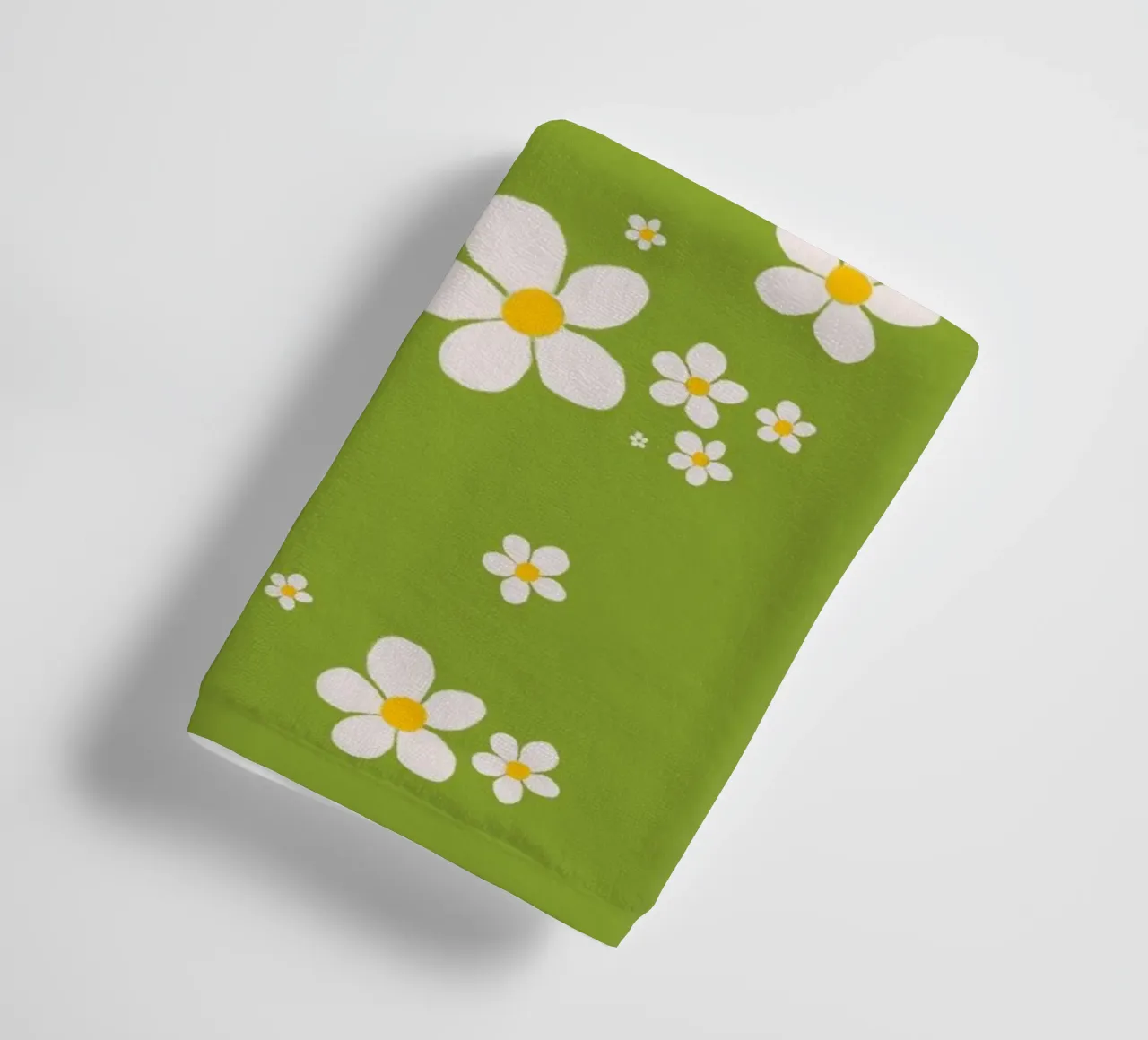 Daisy retro spring pattern towel by Studio Patruschka