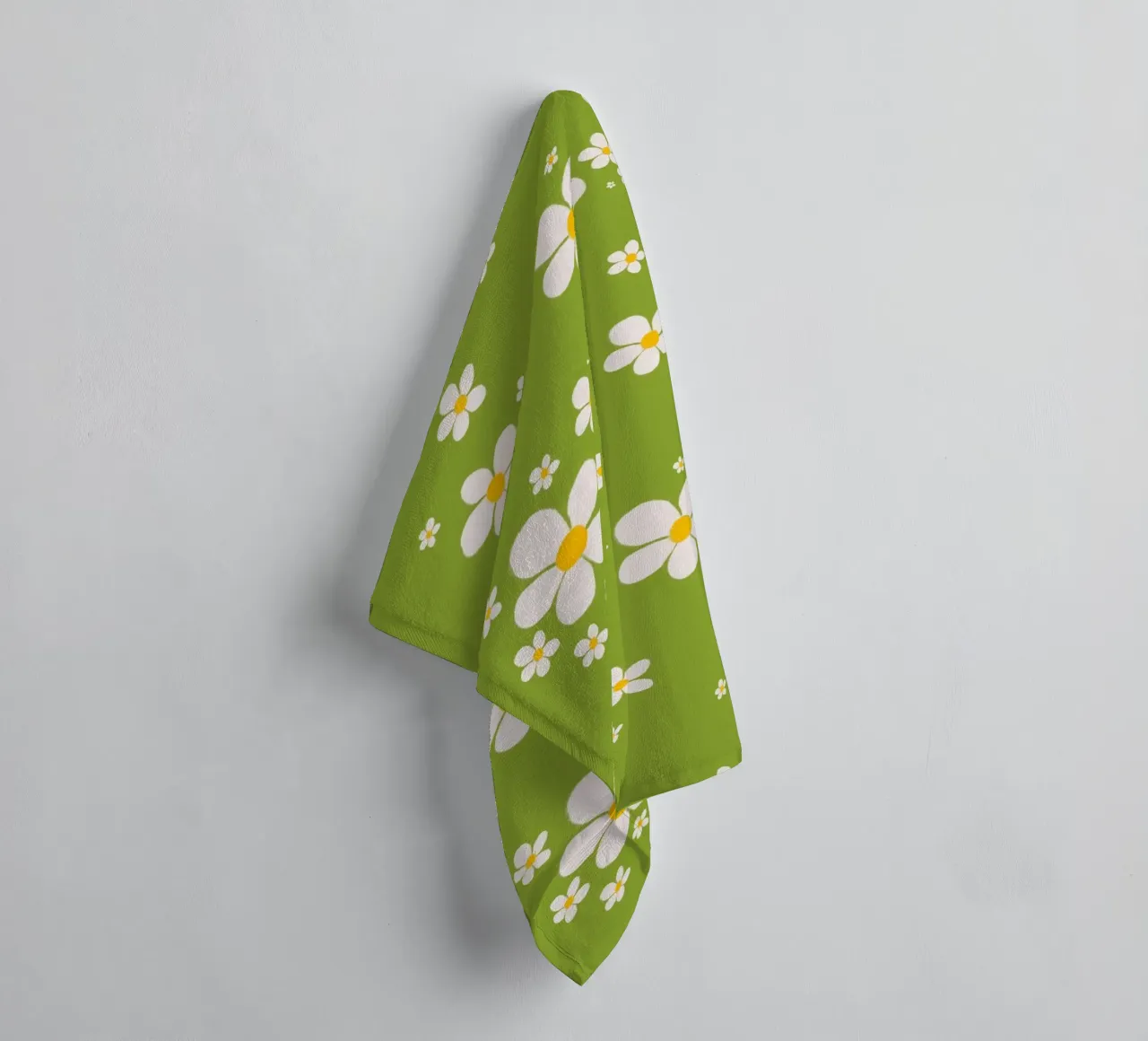 Daisy retro spring pattern towel by Studio Patruschka