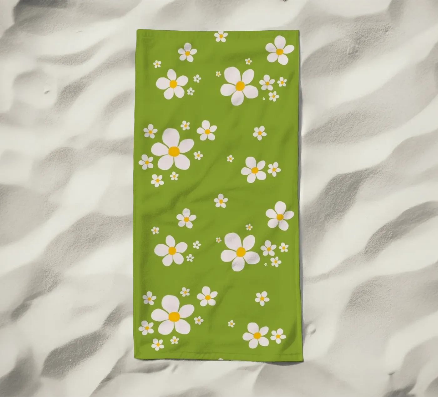 Daisy retro spring pattern telo mare da Studio Patruschka