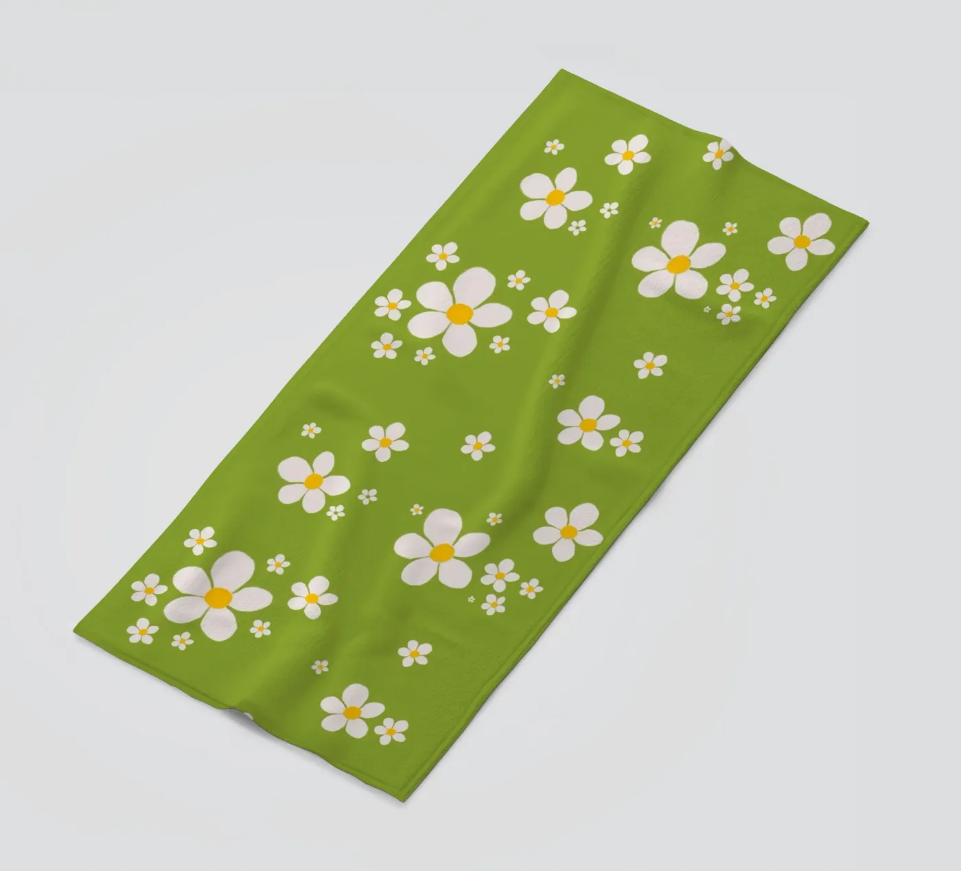 Daisy retro spring pattern telo mare da Studio Patruschka