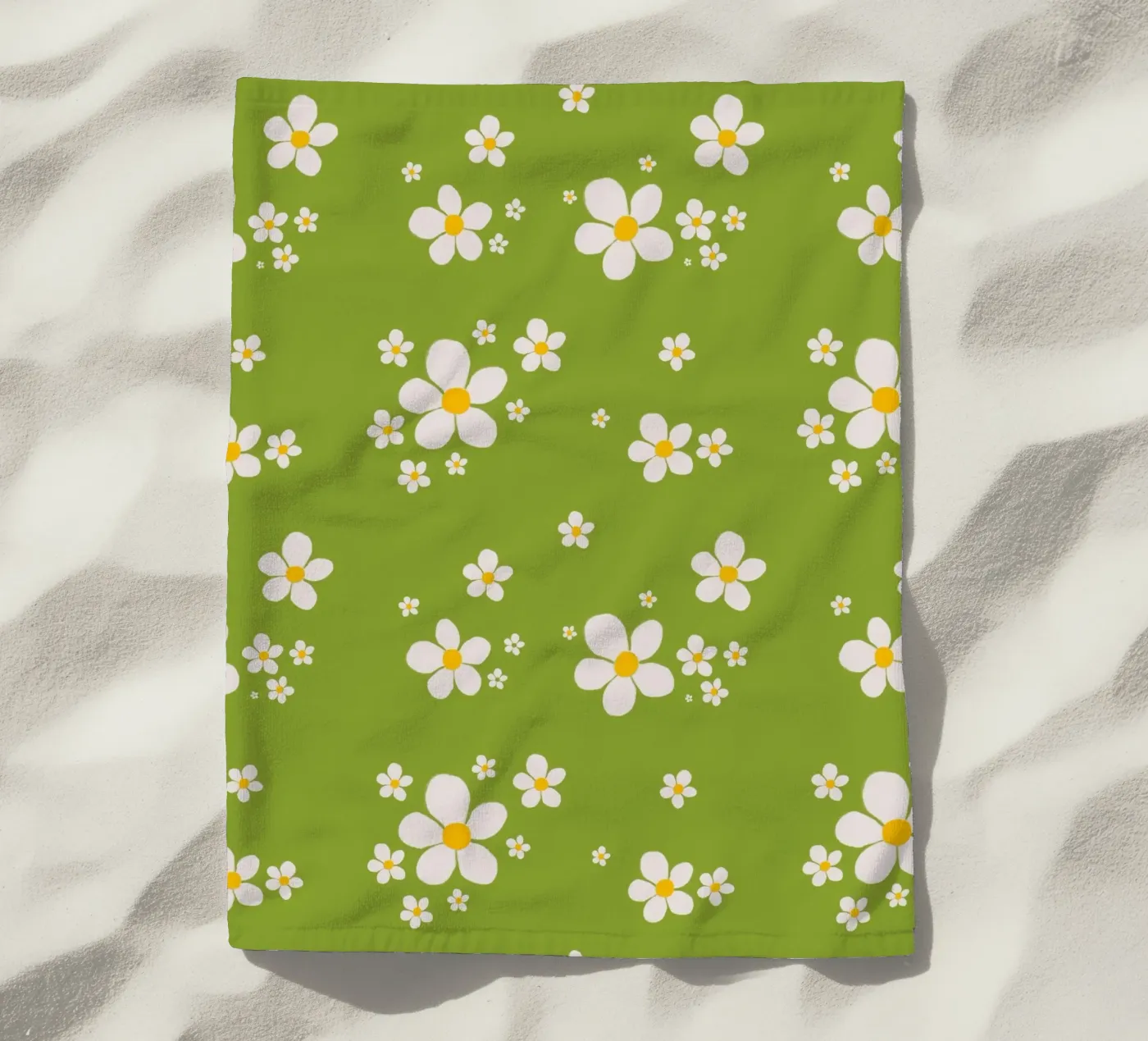 Daisy retro spring pattern telo mare da Studio Patruschka