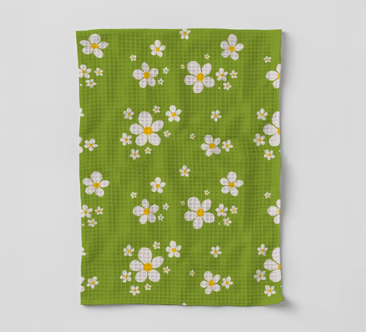 Daisy retro spring pattern tea towel by Studio Patruschka