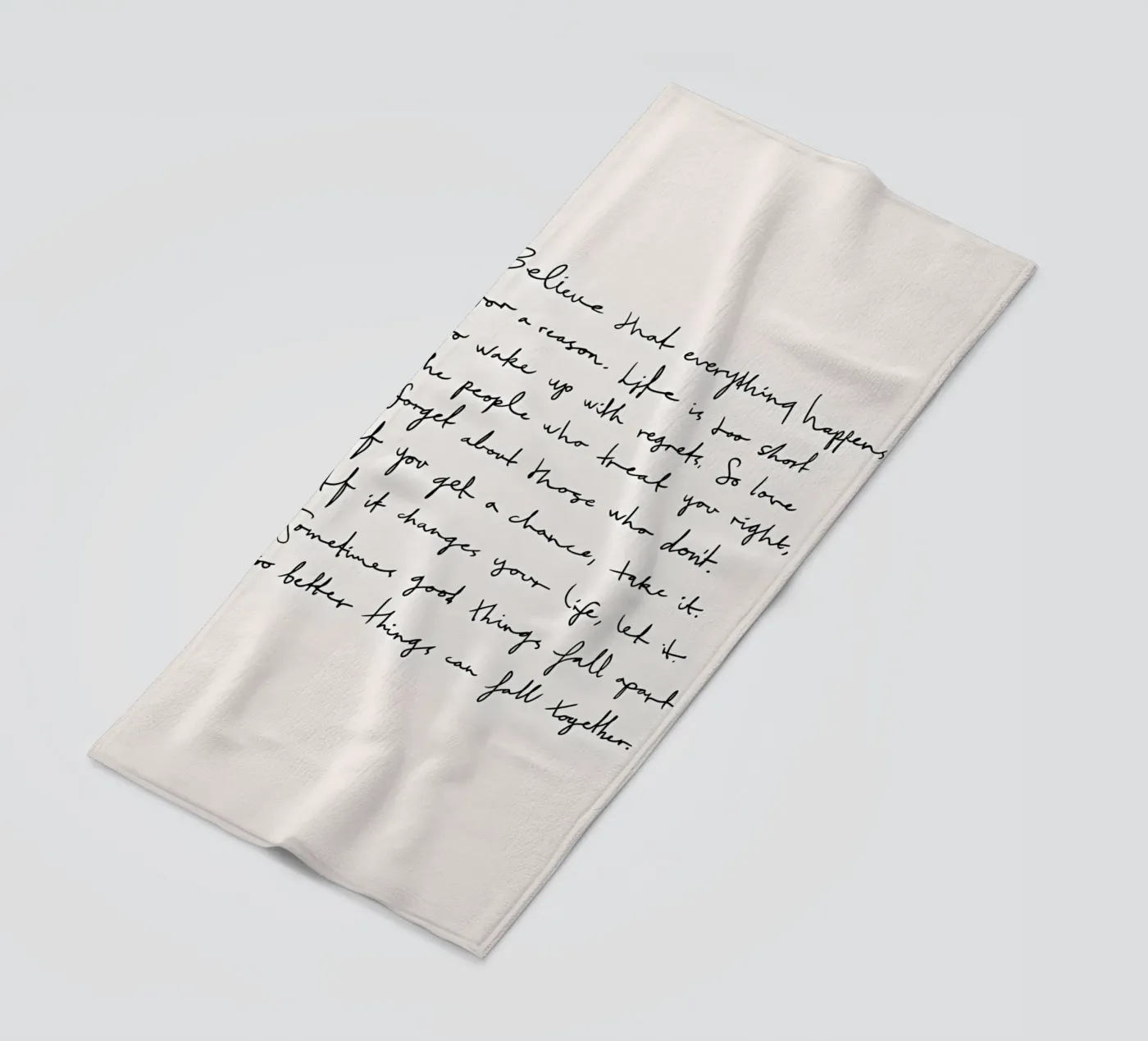 Geloof strandhanddoek van mitaco