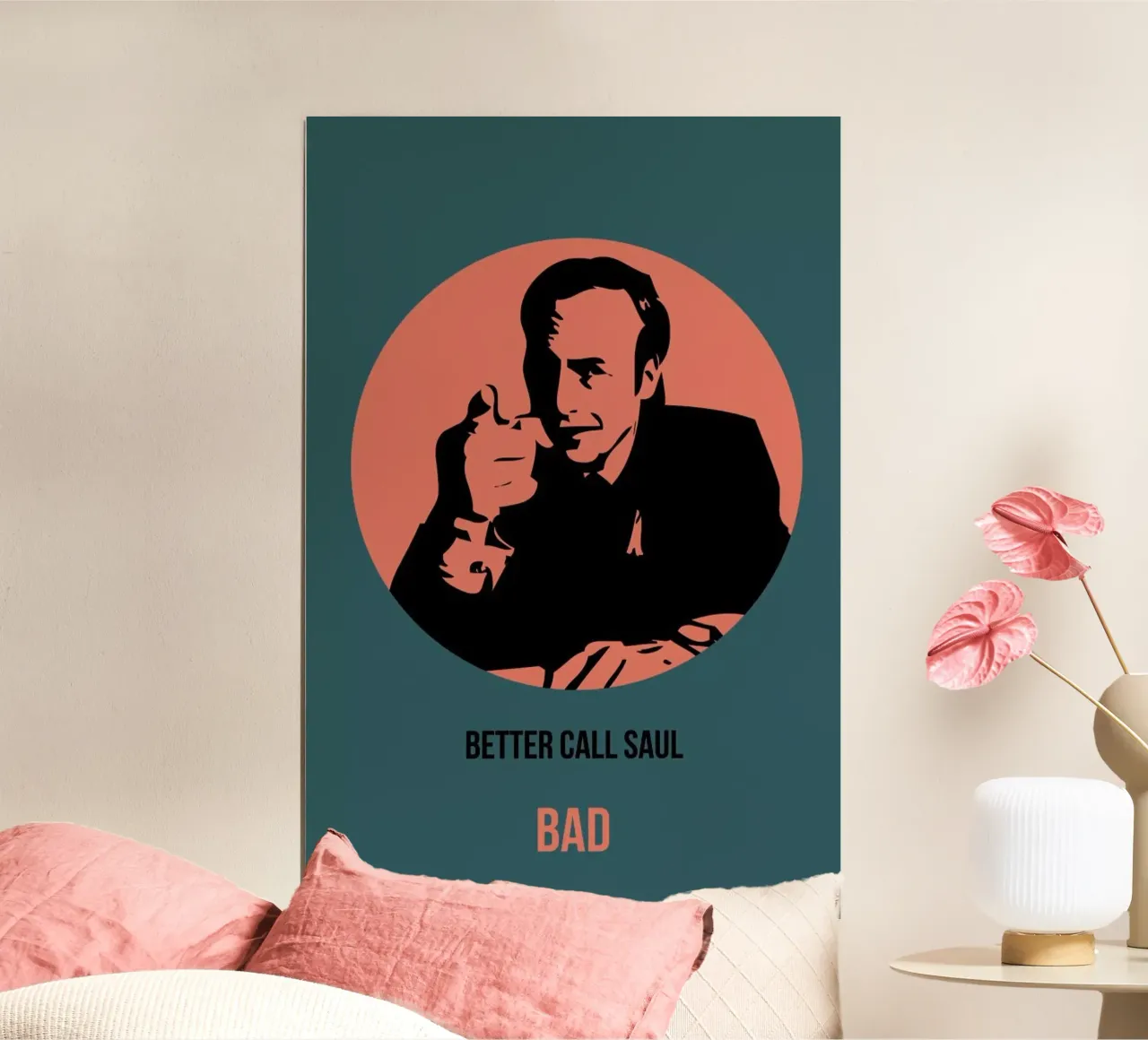 Bad Poster 6 poster con telaio in legno da Naxart