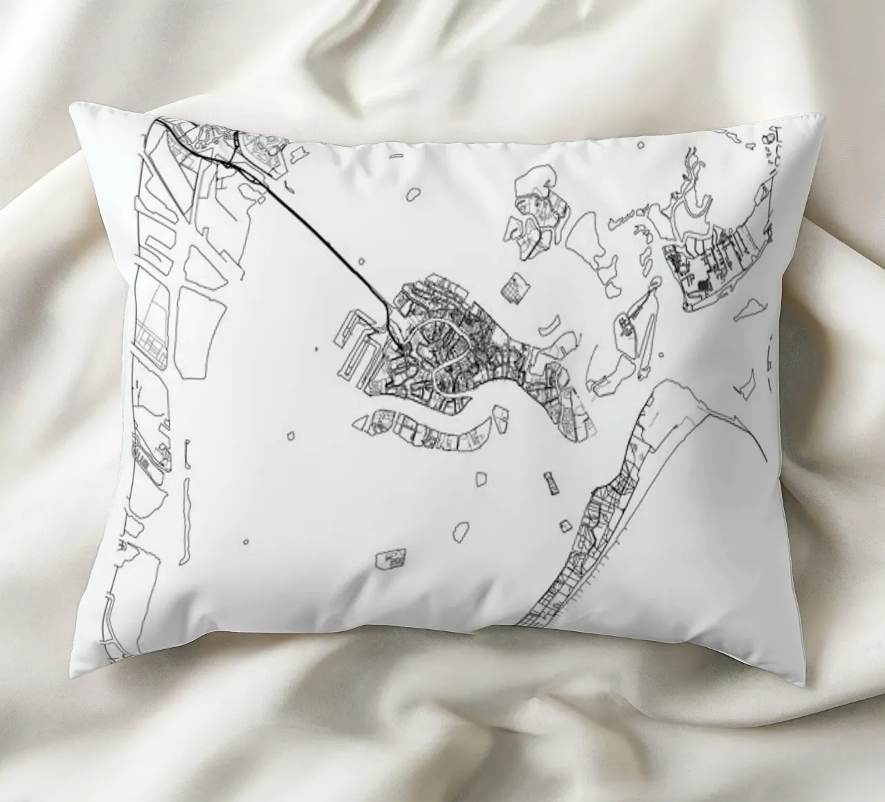 Venice Minimal decorative cushion by Hubert Roguski