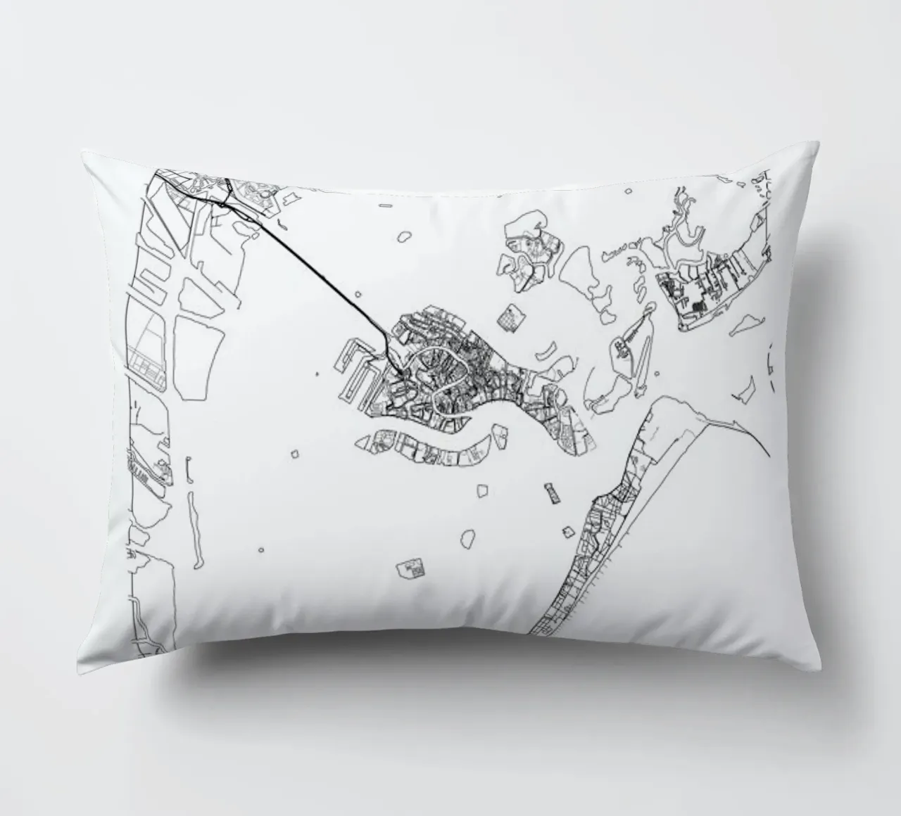 Venice Minimal decorative cushion by Hubert Roguski