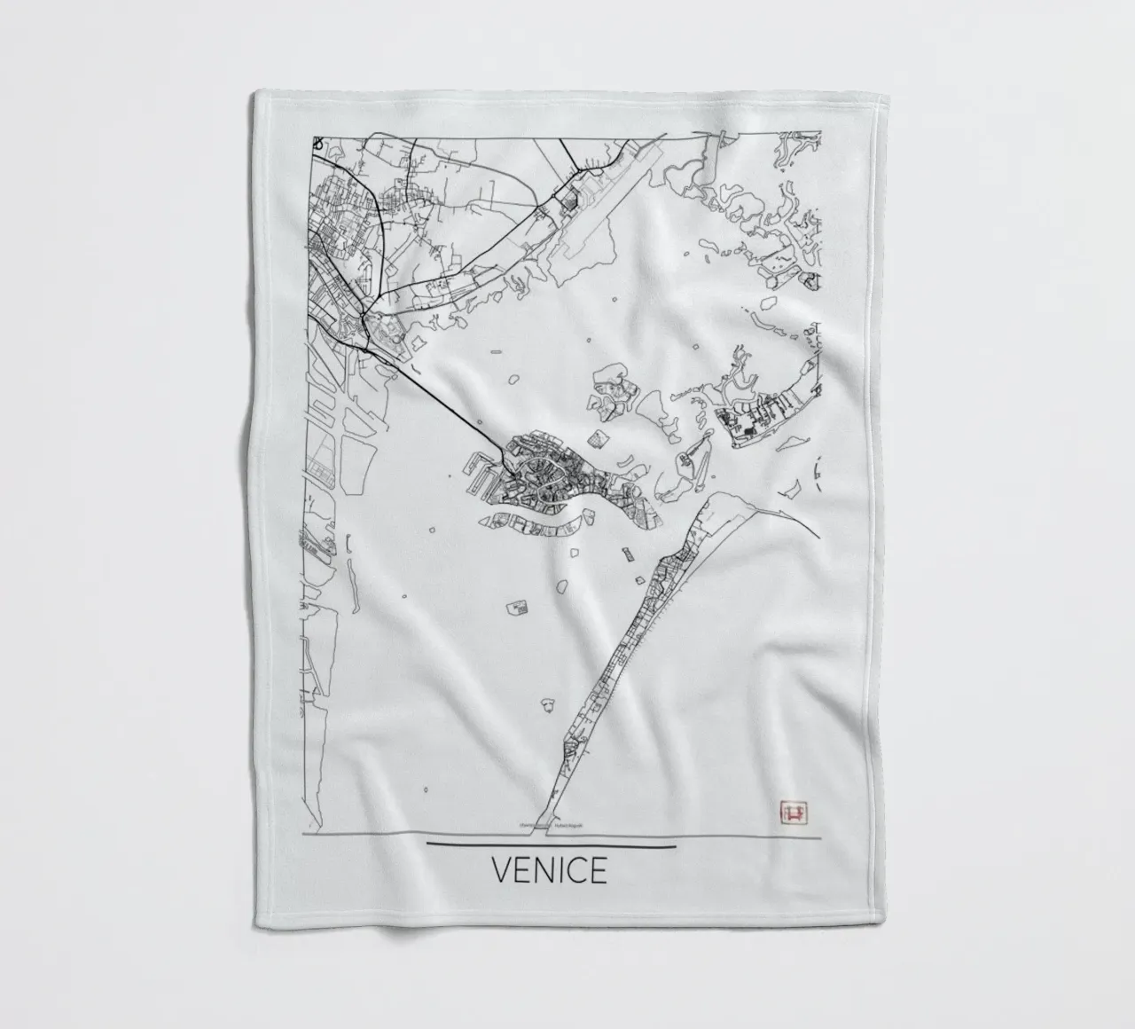 Venice Minimal coperta in pile da Hubert Roguski