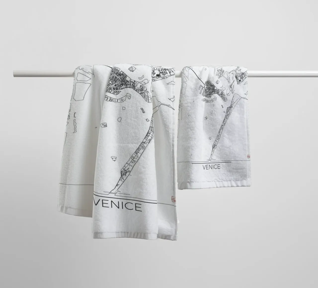 Venice Minimal asciugamano da bagno da Hubert Roguski
