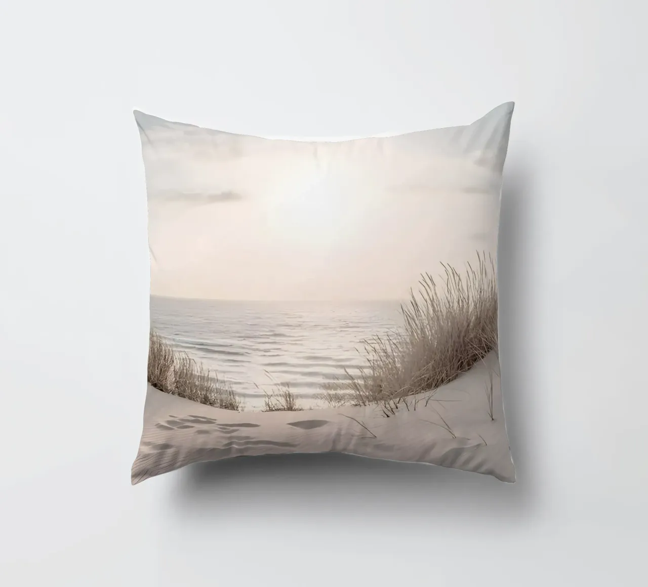 spiaggia beige minimalsm cuscino da mitaco