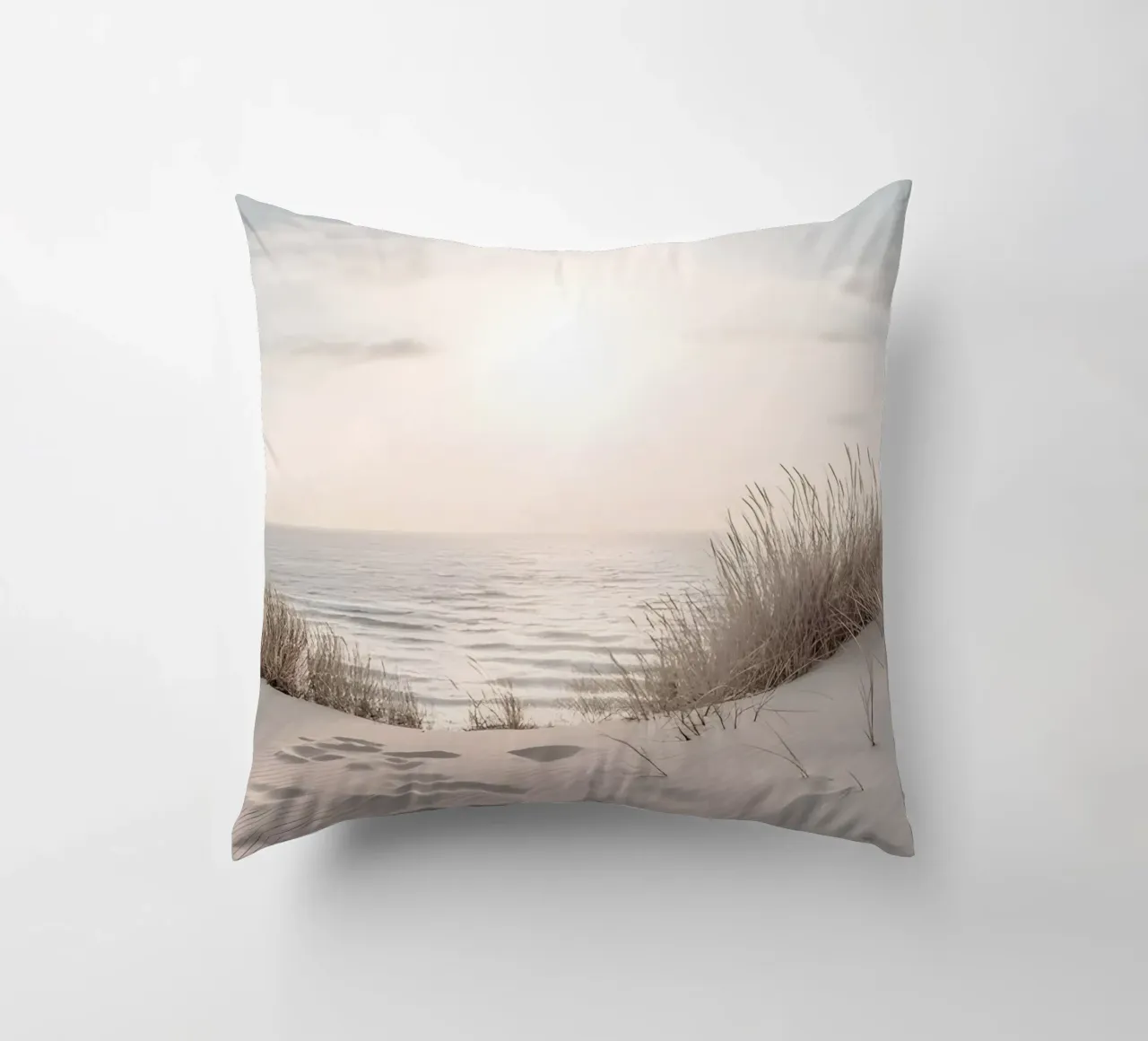 spiaggia beige minimalsm cuscino da mitaco