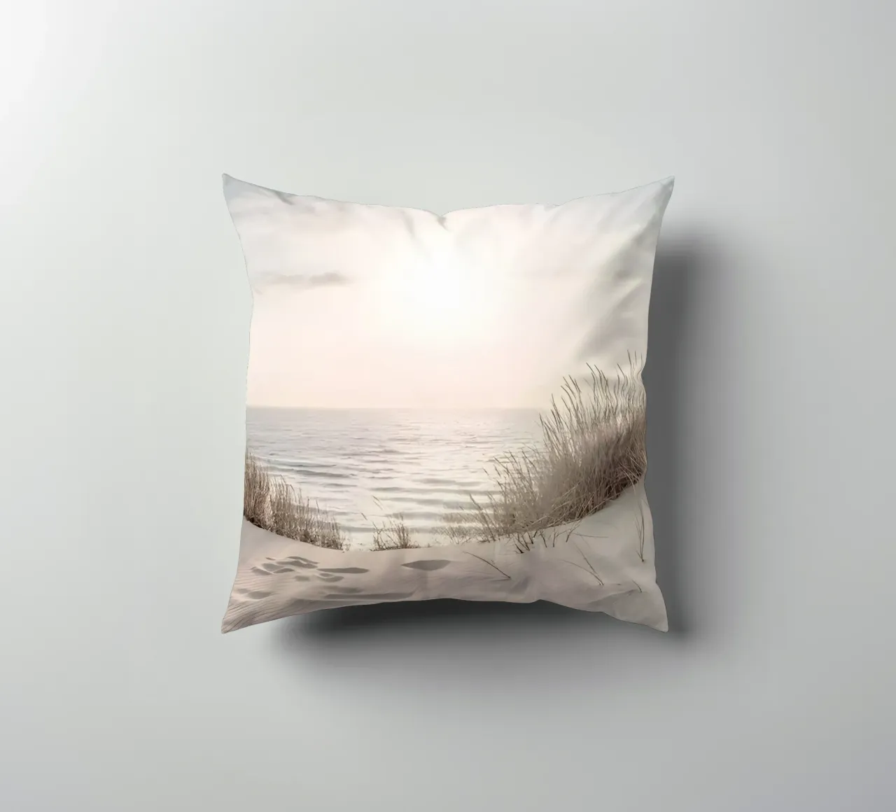 spiaggia beige minimalsm cuscino da mitaco