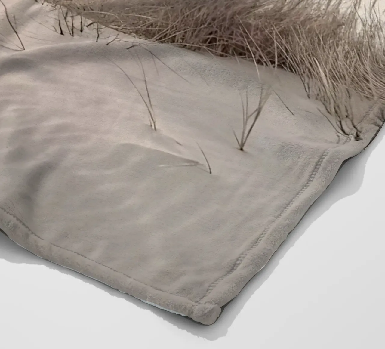 spiaggia beige minimalsm coperta in pile da mitaco