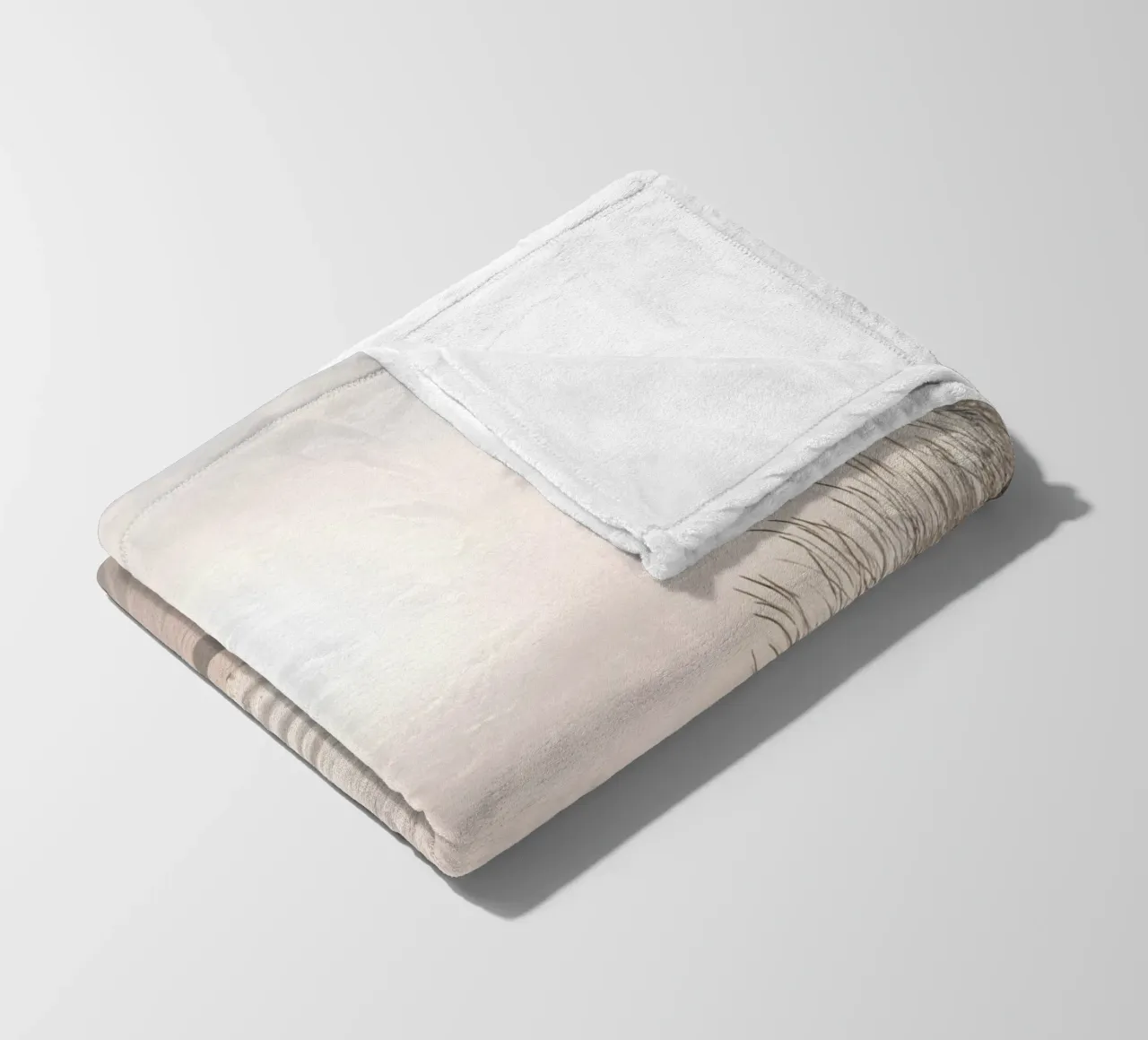 spiaggia beige minimalsm coperta in pile da mitaco