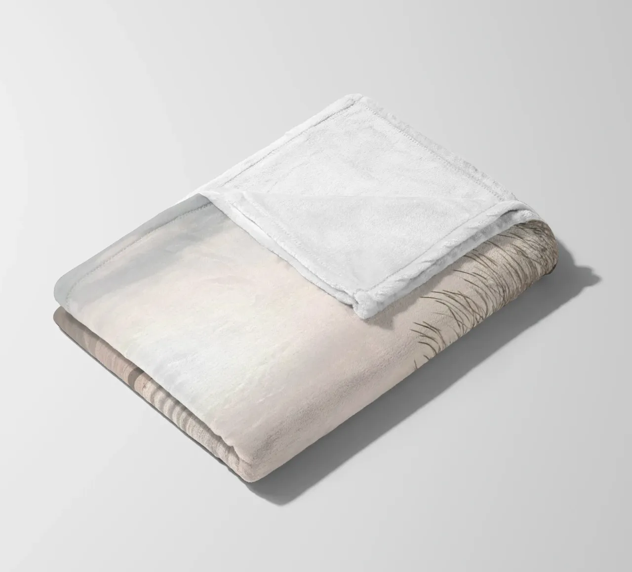 spiaggia beige minimalsm coperta in pile da mitaco