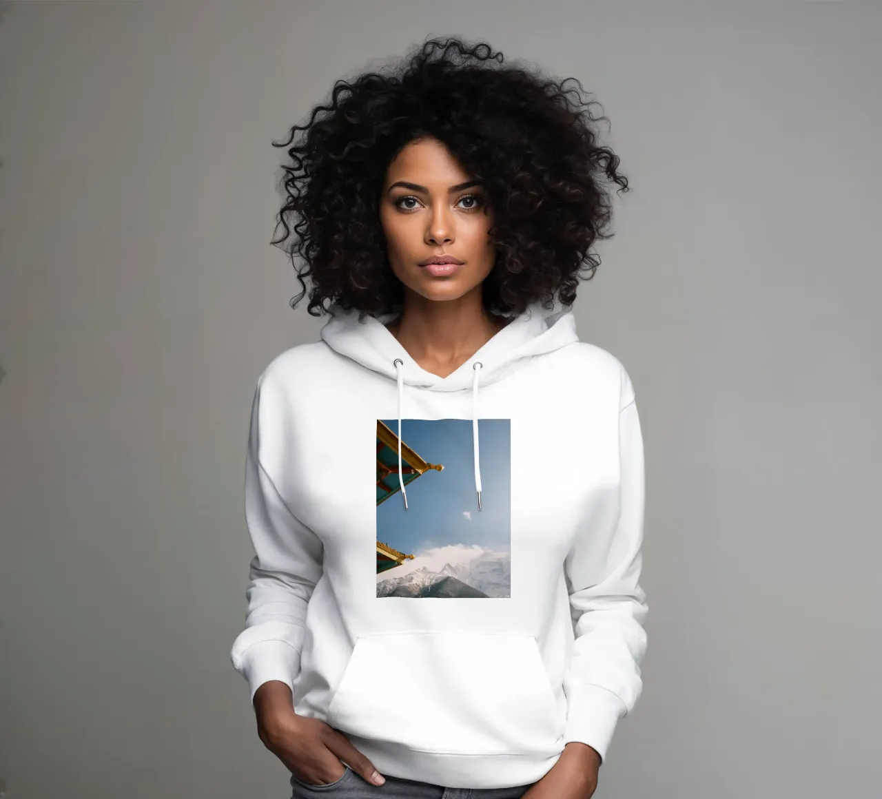 Himalayan Monastery felpa con cappuccio da FujiPrints