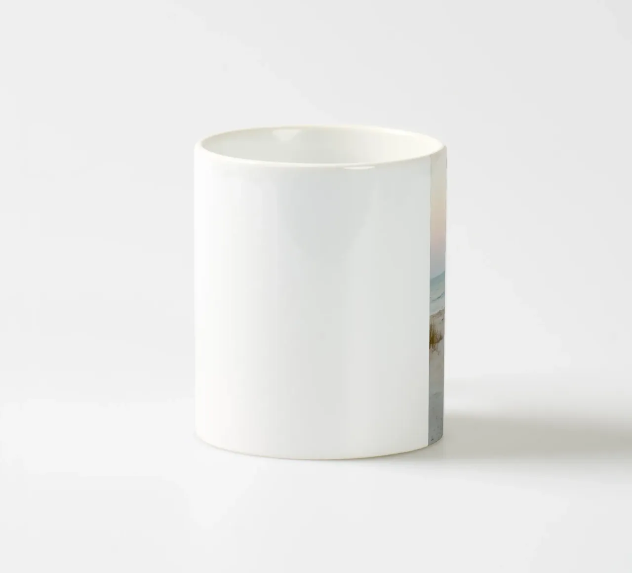 spiaggia beige minimalsm tazza in ceramica da mitaco
