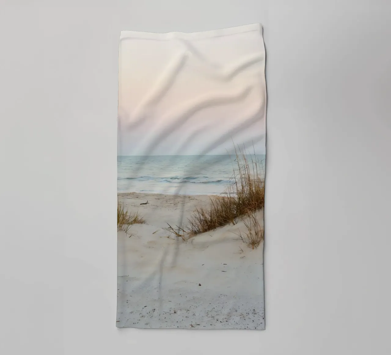 spiaggia beige minimalsm asciugamano da bagno da mitaco
