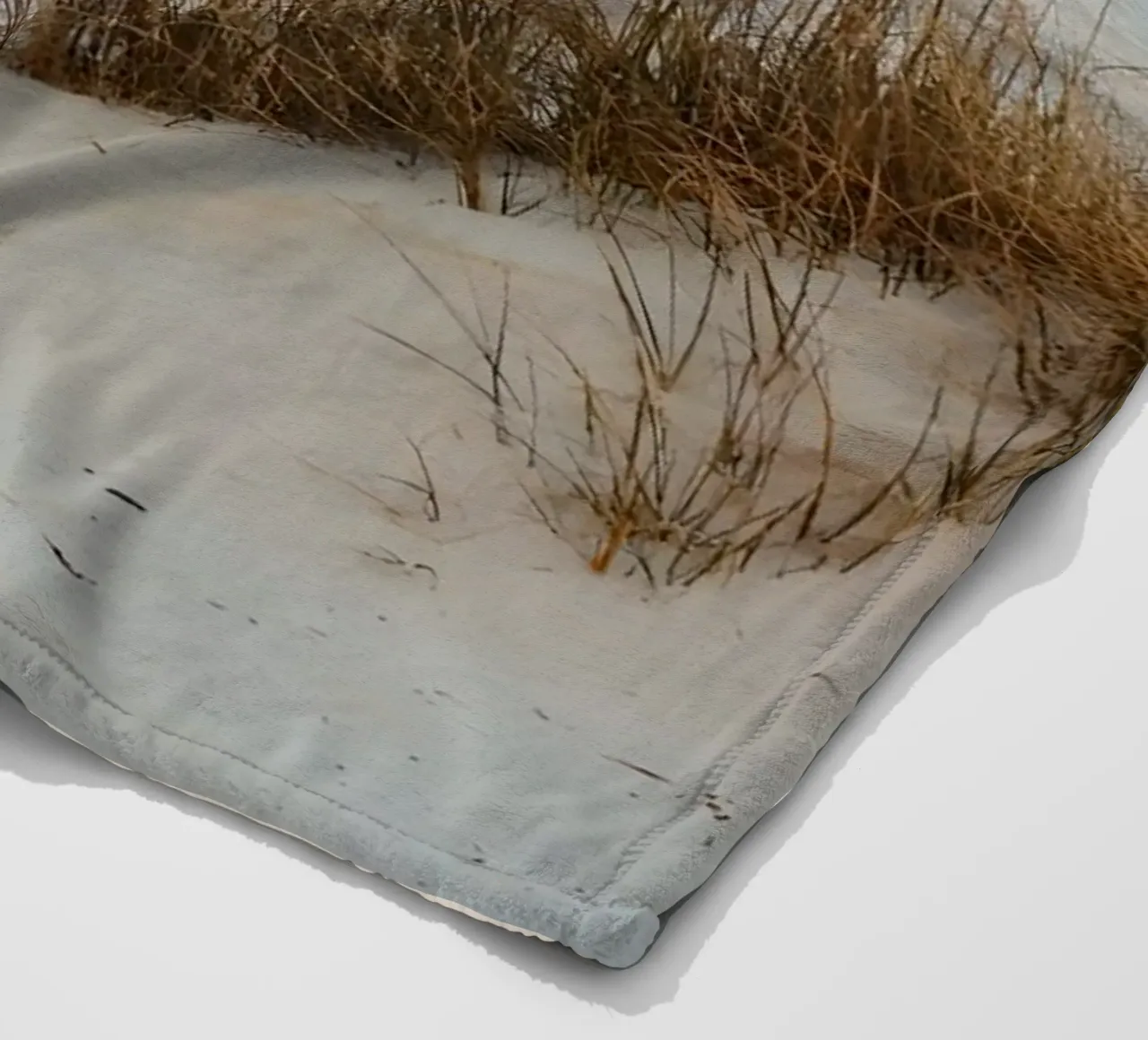 spiaggia beige minimalsm coperta in pile da mitaco