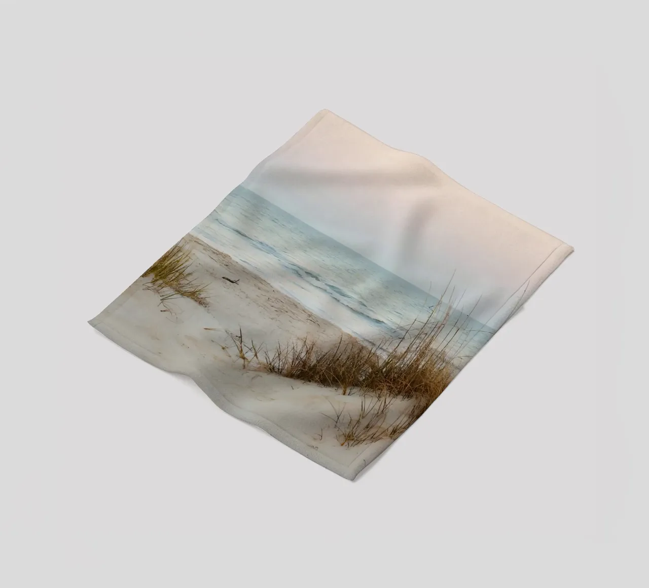 spiaggia beige minimalsm coperta in pile da mitaco