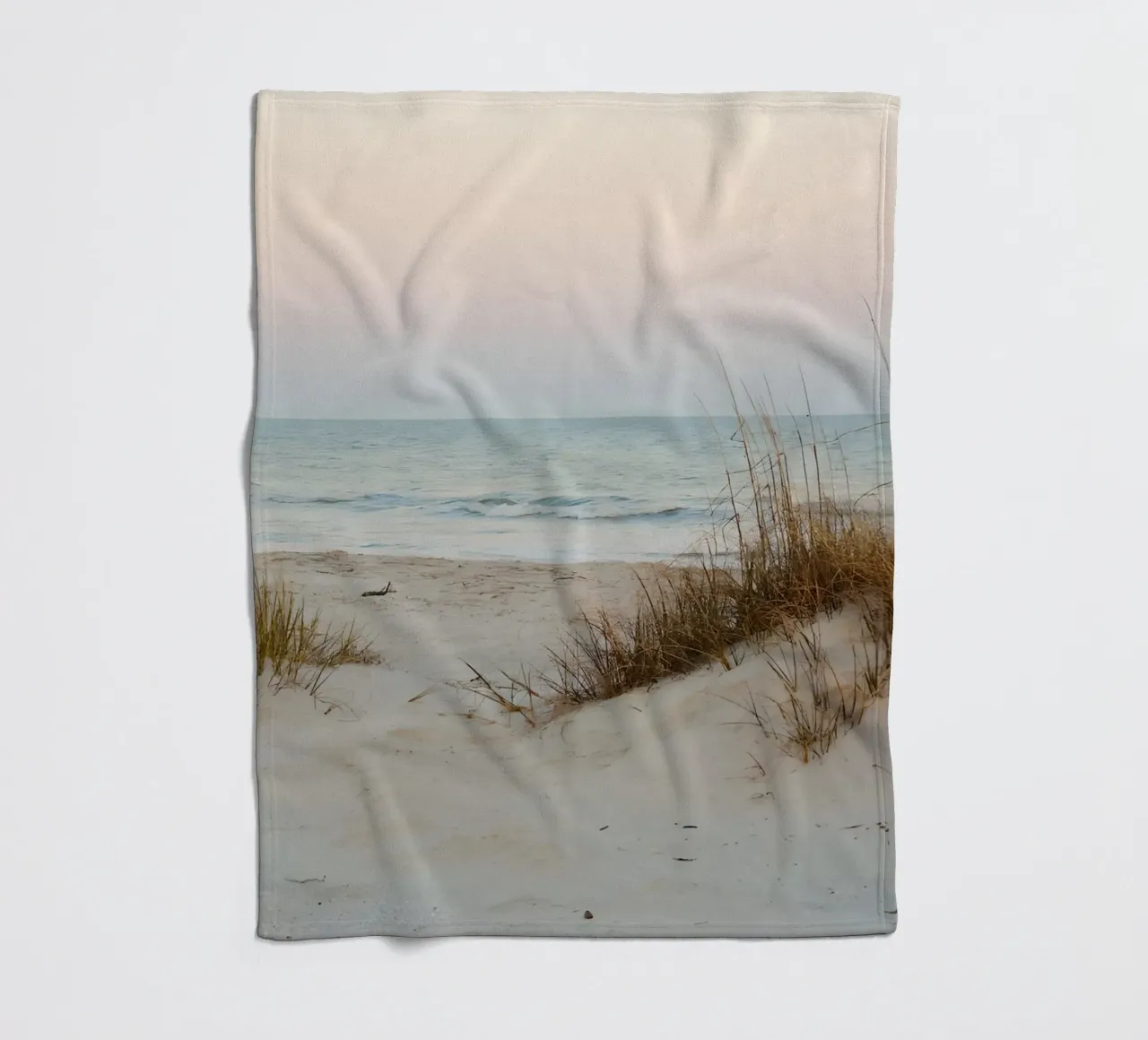 spiaggia beige minimalsm coperta in pile da mitaco