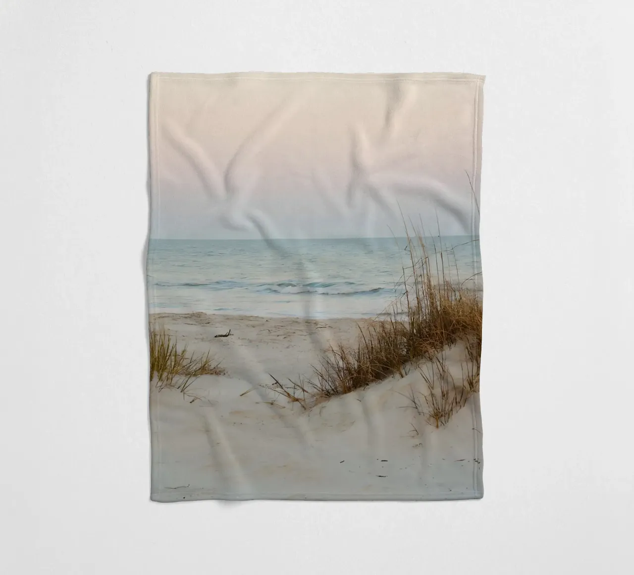 spiaggia beige minimalsm coperta in pile da mitaco