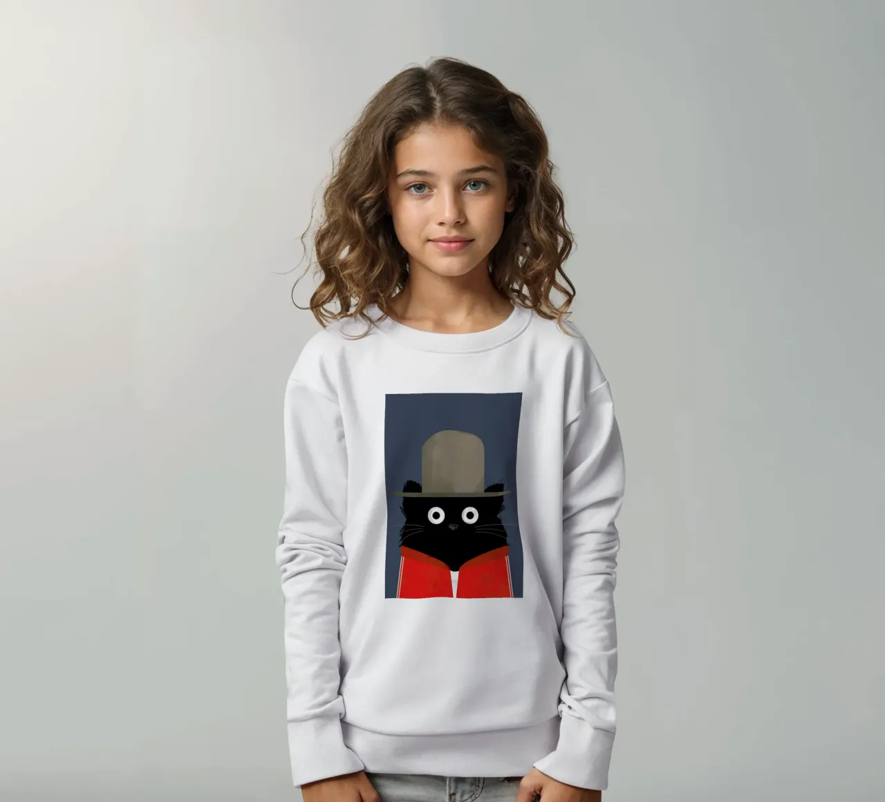 Cat - Pharrell felpa bambino da Doozal
