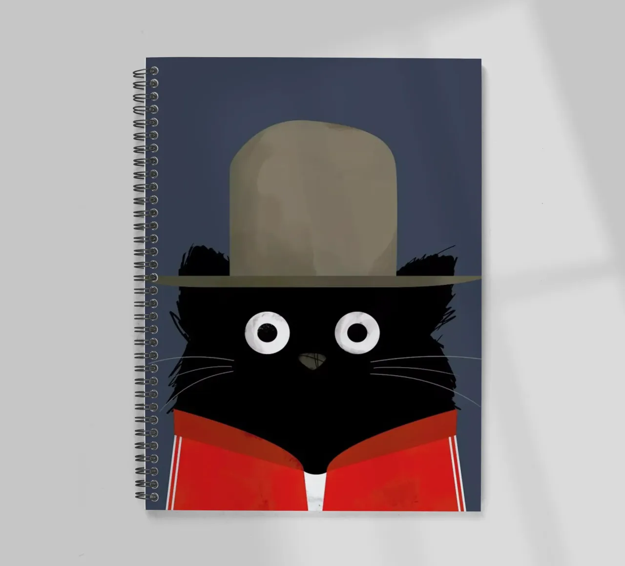 Cat - Pharrell spiral notebook by Doozal