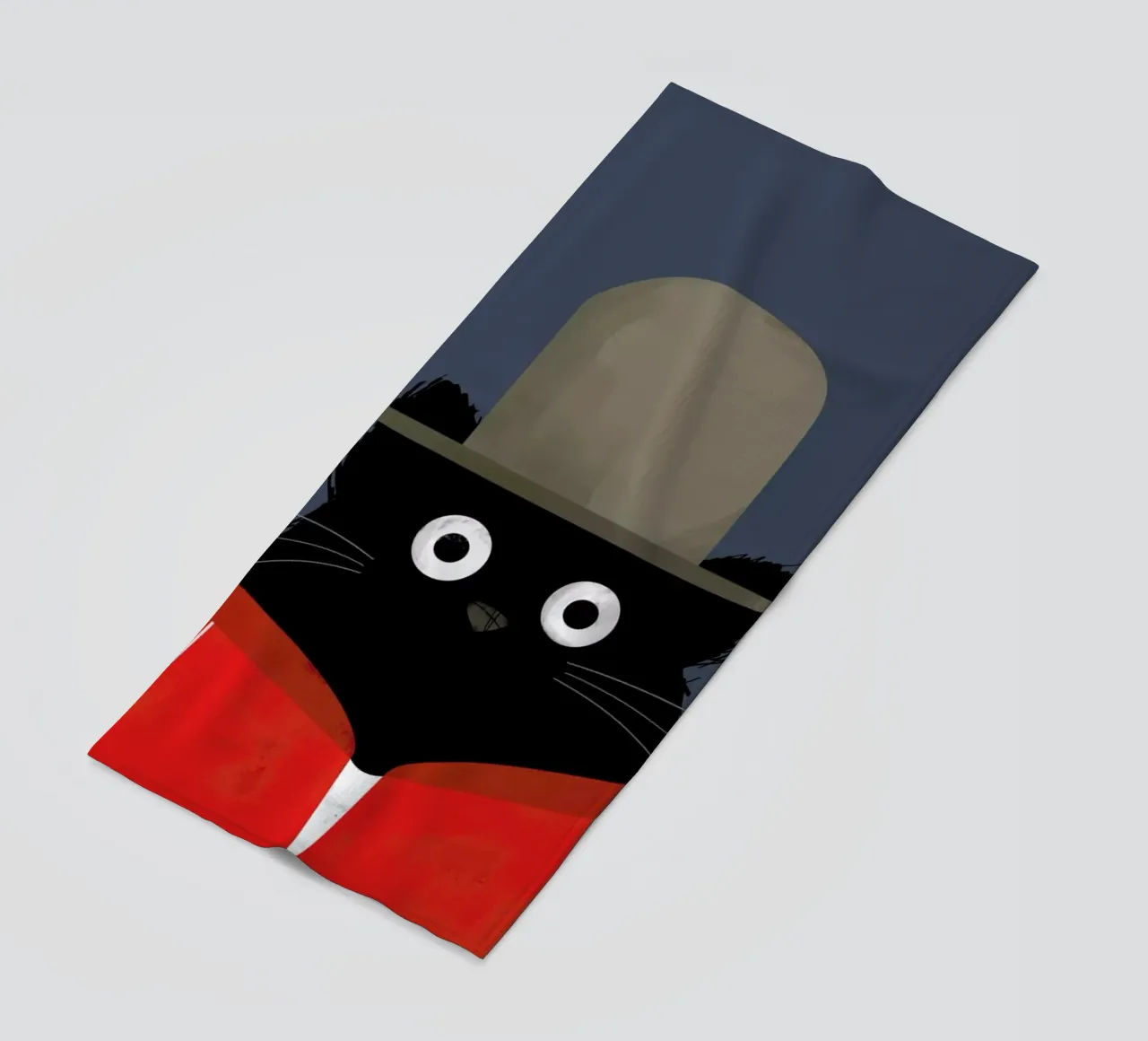 Cat - Pharrell beach towel by Doozal