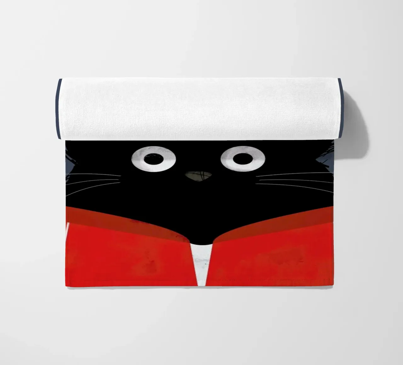 Cat - Pharrell beach towel by Doozal