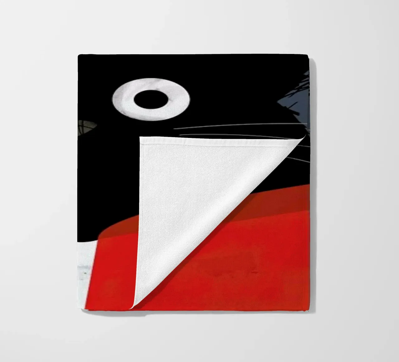 Cat - Pharrell beach towel by Doozal