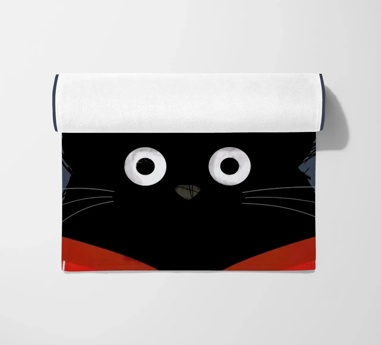 Cat - Pharrell beach towel by Doozal