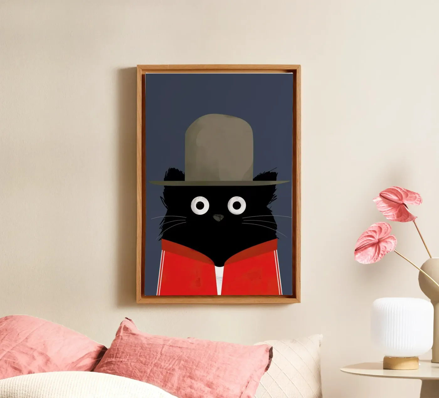 Cat - Pharrell canvas van Doozal