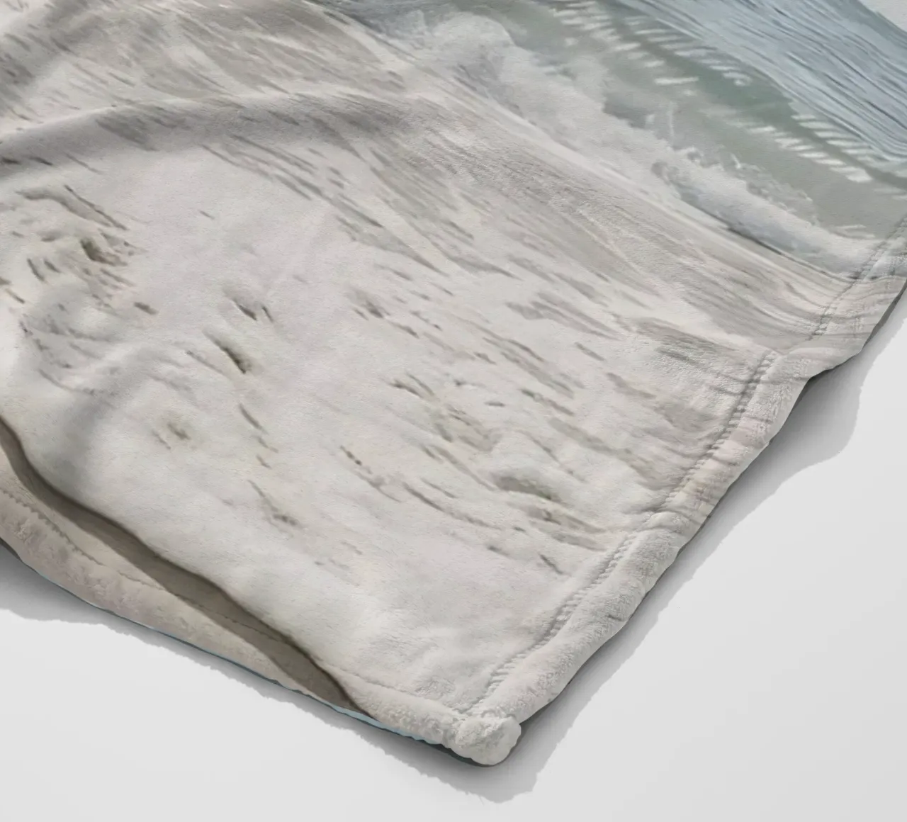 spiaggia beige minimalsm coperta in pile da mitaco