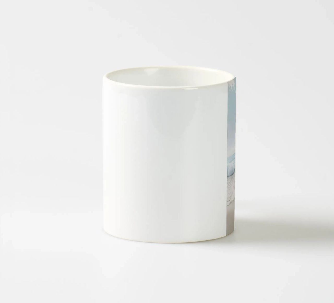 spiaggia beige minimalsm tazza in ceramica da mitaco