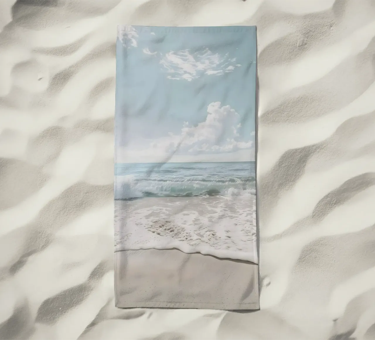 spiaggia beige minimalsm telo mare da mitaco