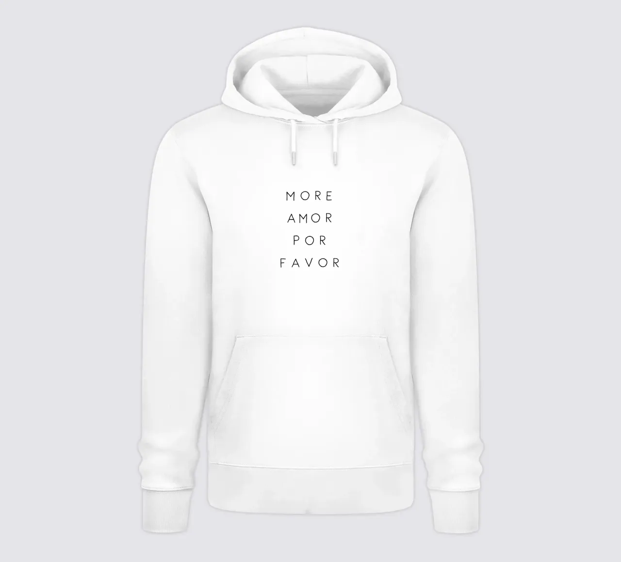 More Amor Por Favor felpa con cappuccio da Mottos by Sinan Saydik