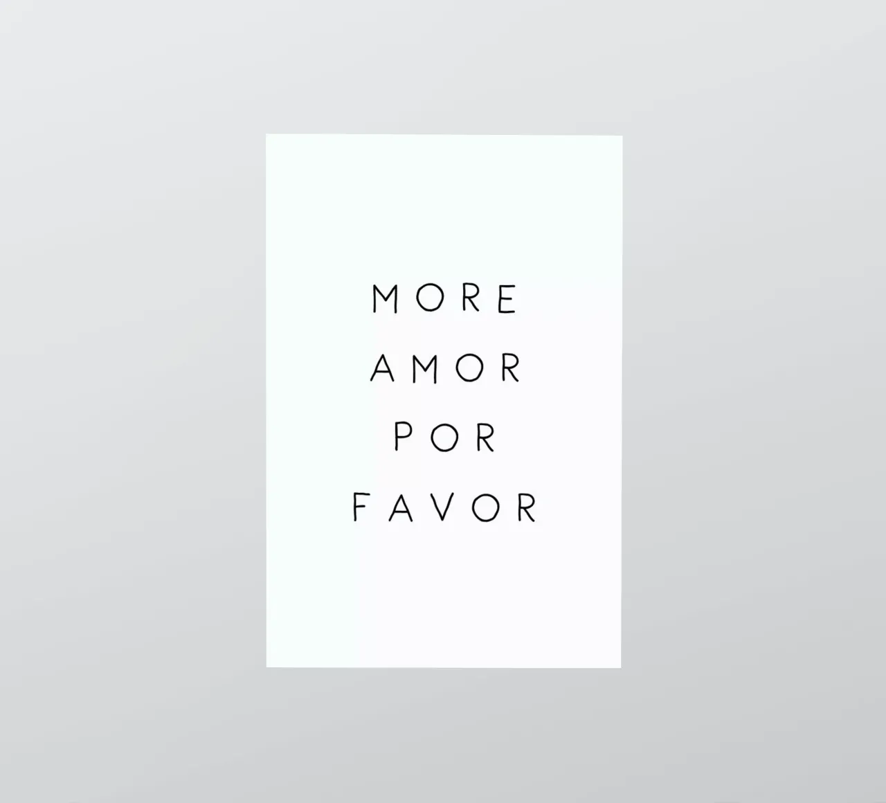 More Amor Por Favor Sticker von Mottos by Sinan Saydik