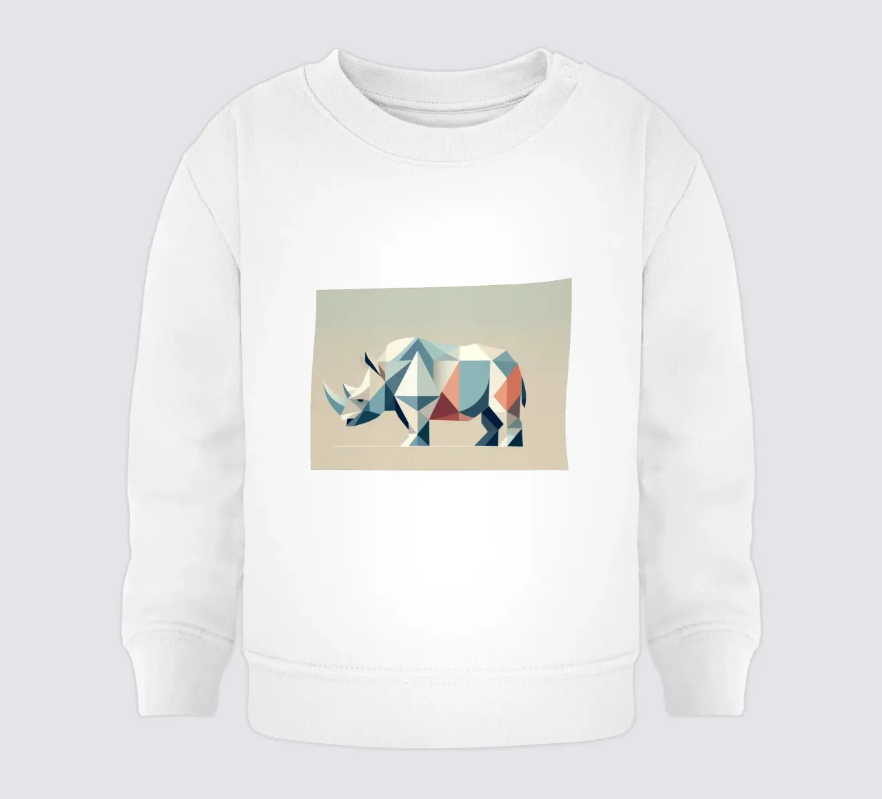 Rinoceronte geométrico - Poderosa elegancia sudadera de bebé de namosh