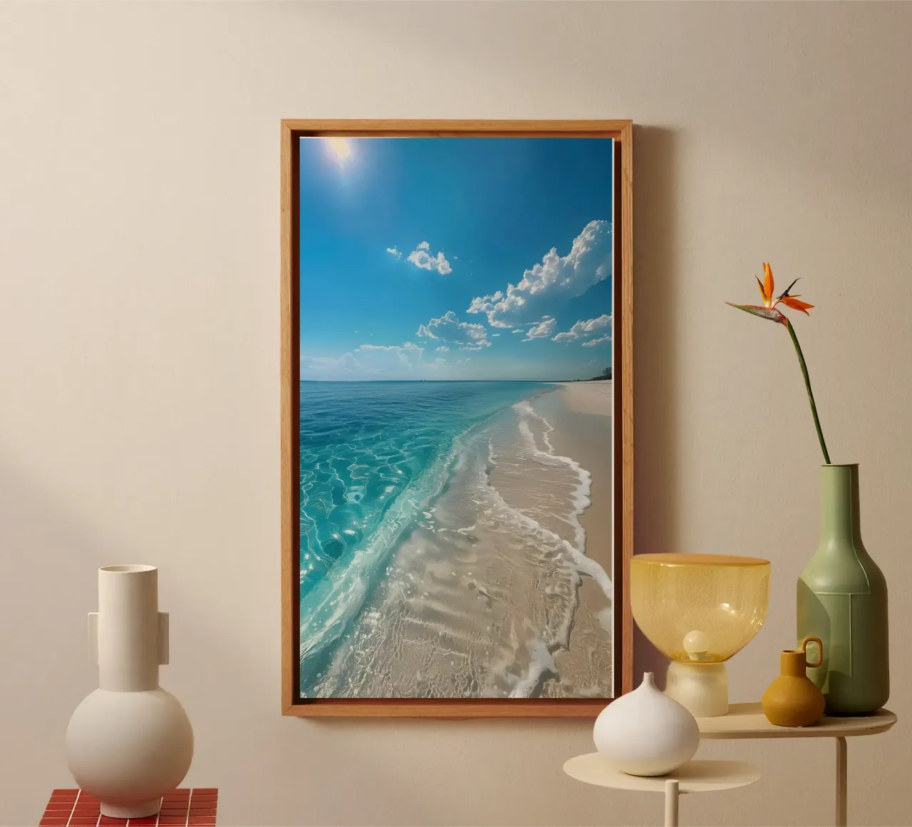 spiaggia tela con Cornice a cassetta da Manhmai