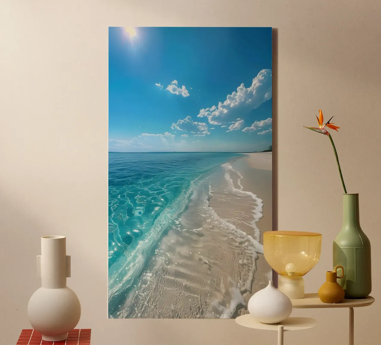 spiaggia tela con Cornice a cassetta da Manhmai