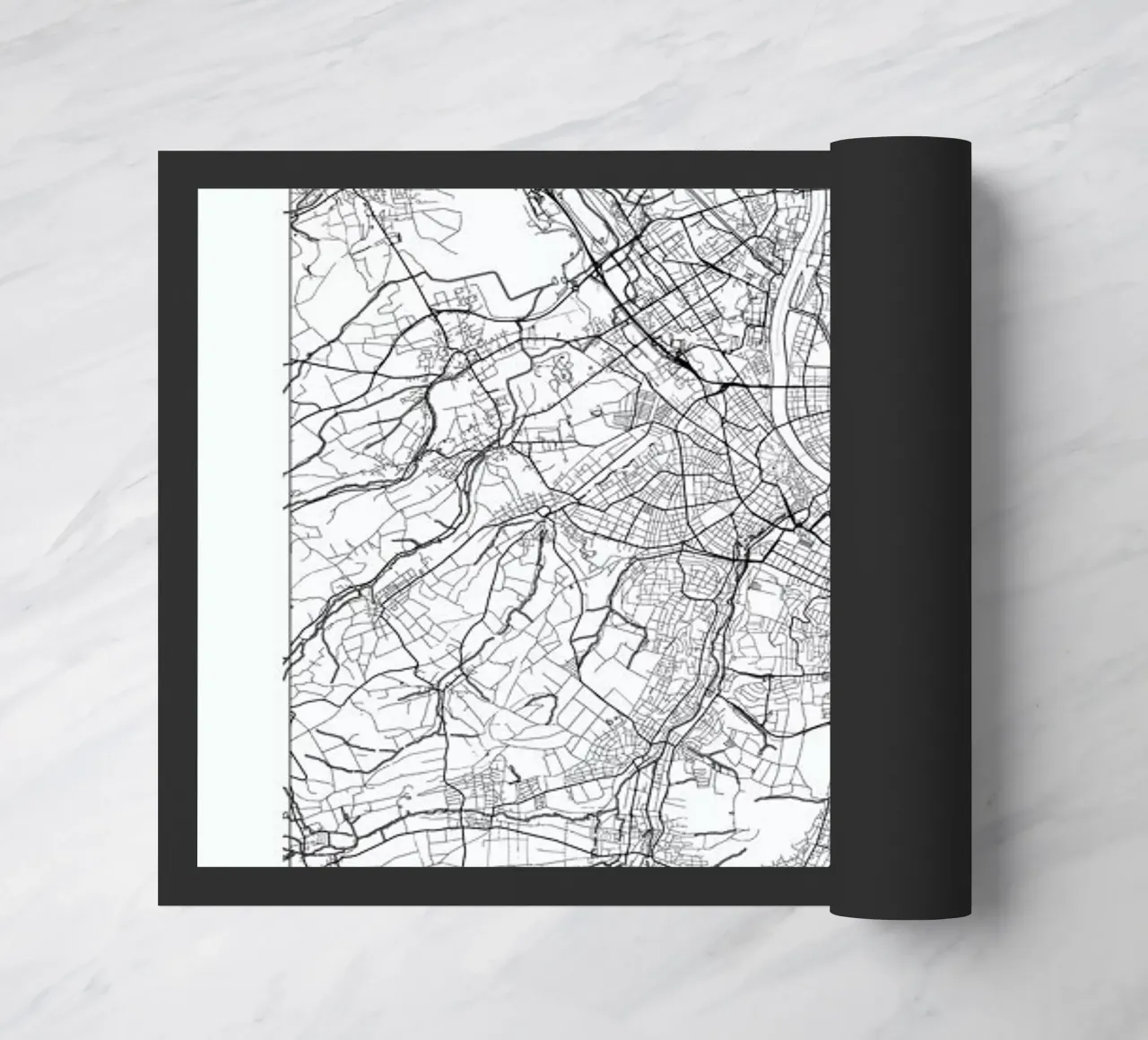 Basel Minimal Fußmatte von Hubert Roguski