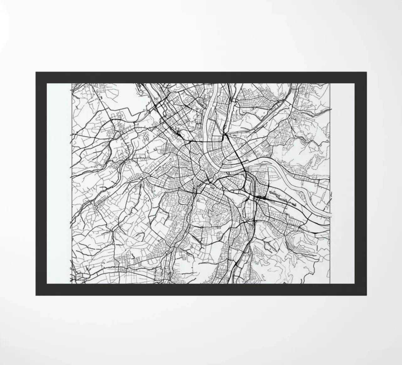 Basel Minimal Fußmatte von Hubert Roguski