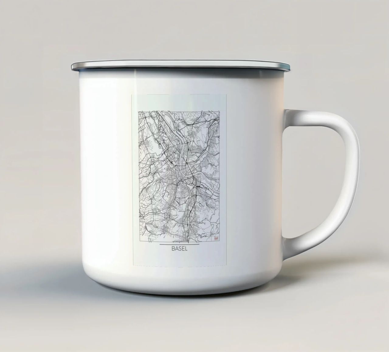 Basel Minimal tazza in smalto da Hubert Roguski