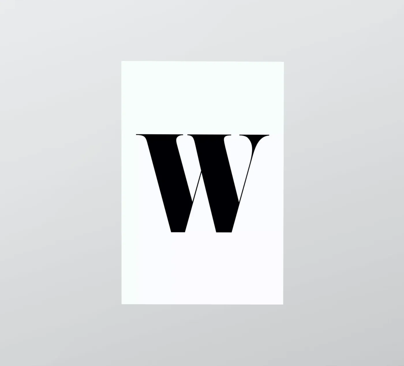 W sticker by Mottos by Sinan Saydik