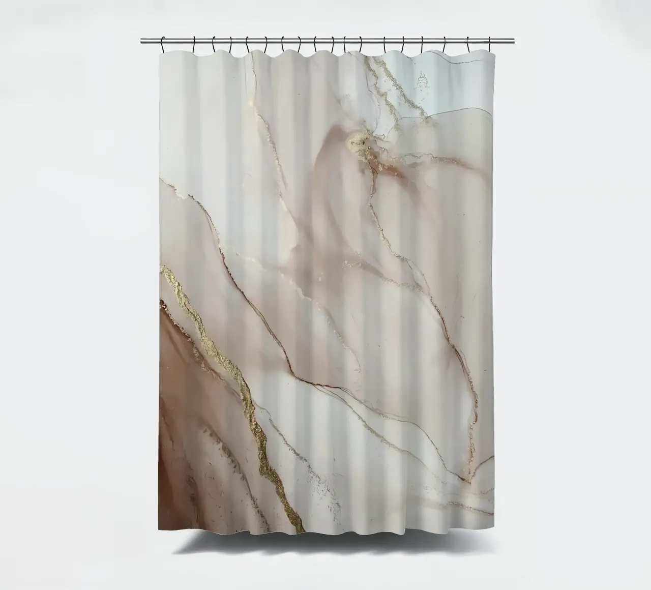 Abstract beige Marble No1 Duschvorhang von mitaco
